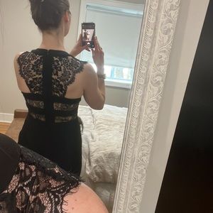 Express lace mini dress